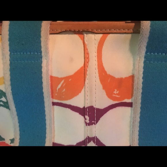 ***SOLD***Coach Ladybug Hampton Scribble Tote - Picture 7 of 7